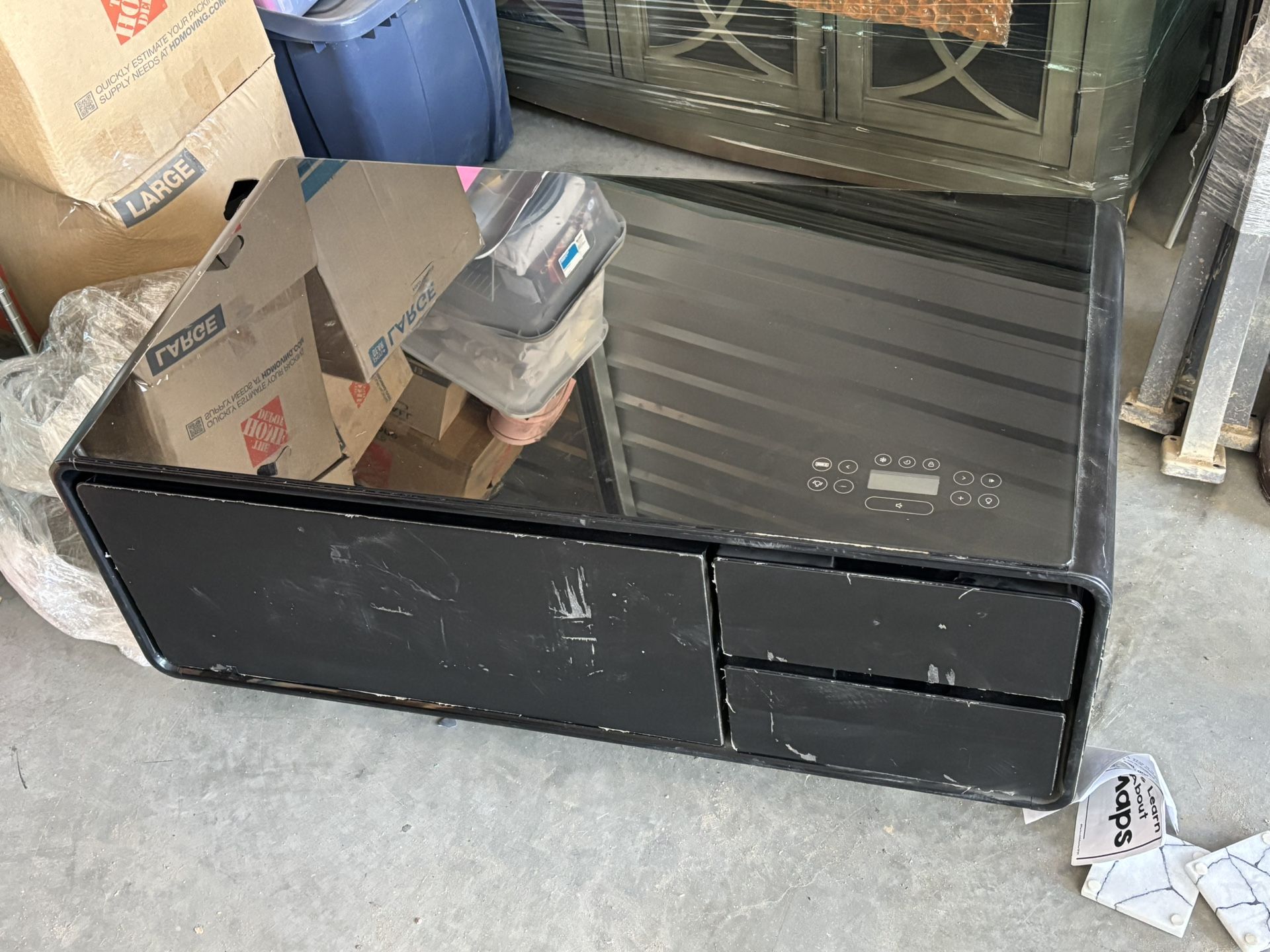 Cooler/speaker Table