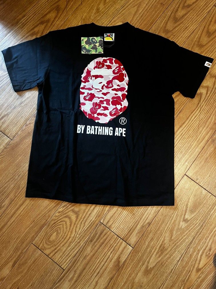 Black And Red Bape Shirt Large 