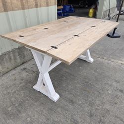 Folding Top Farmhouse Kitchen Table