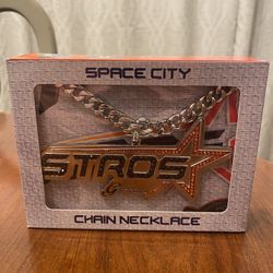 Houston Astros City Connect Chain Necklace 