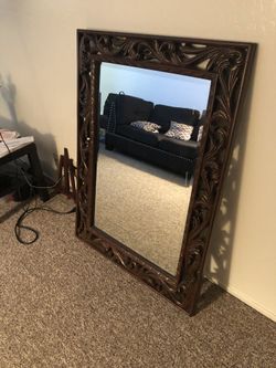 Chocolate brown mirror $100