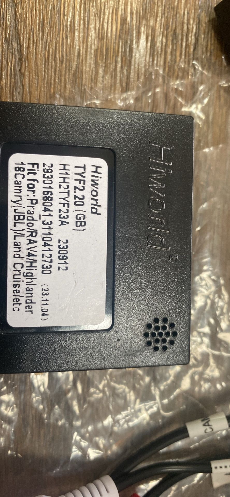 Hiworld TYF2 Car Stereo Box Decoder Adapter For Toyota, Camry, Tundra