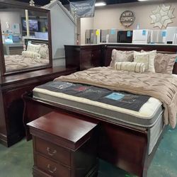 Queen Bedroom Set In Stock For Fast Delivery 