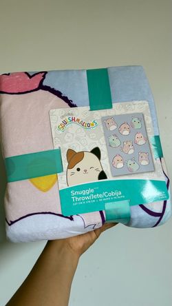 Squishmallows kids throw blanket
