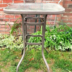 Bar Top Patio Table  27"×27"×36" Height 