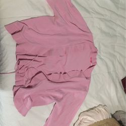 pink cardigan