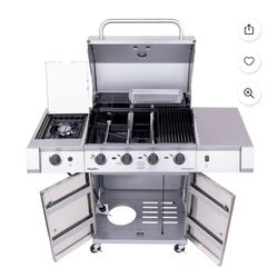 Asador con parrilla alado