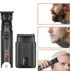 Professional Men’s Grooming Kit USB Rechargeable Digital Display for Shaving Hair Clipping