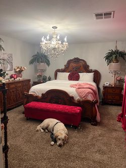 Gorgeous ornate king master bedroom set