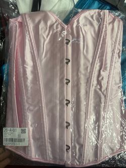 Pink Satin Corset Top
