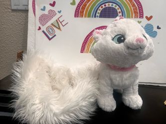 DISNEY MARIE CAT - 12 INCH PLUSH WITH 45 INCH FURRY TAIL