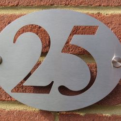 5" Custom Signs: Choice Of aluminum Or Stainless Steel 