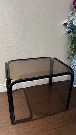 Vintage Black MCM 80s Side Table