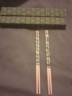 Vintage Floral Chopsticks Set with Gift Boxes