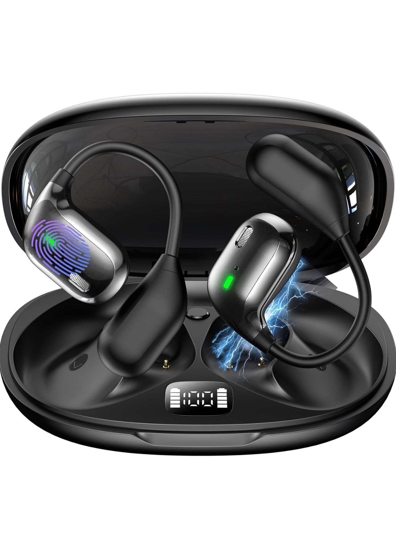 Brandnew AI Real-Time Translation Earbuds | 2025 AI Translator Device with 144 Languages for iOS/Android | 3 in 1 Wireless Earbuds for Travel/Business