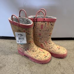 New Rain Boots Size 1 Girl