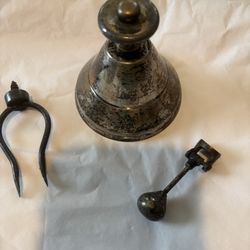 Antique Silver Bell and Caliper