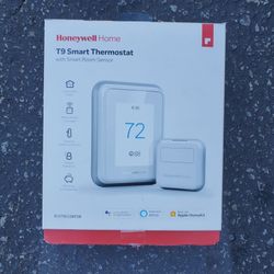 Honeywell Home T9 Wi-Fi Smart Thermostat with Smart Room Sensor RCHT9610WFSW
