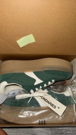 New women’s platform shoes green / brown