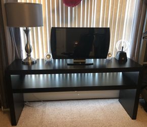 Dark Brown Contemporary console table  