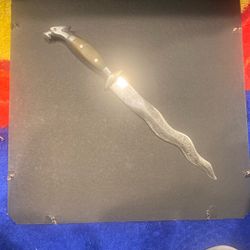 Vintage Unique Mexican Kris Knife Very Old