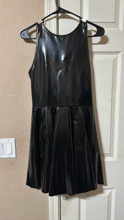 Black, Leather Dress/Halloween, Costume/Cat Woman Costume Size M