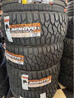 📲💯285/45/22 vendo set de llantas nuevas arroyo rt