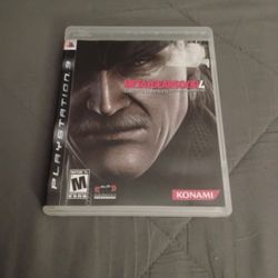 PS3 METAL GEAR SOLID 4 