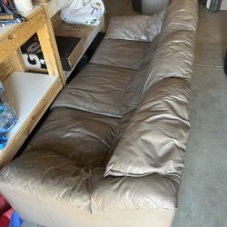 Emerson Leather Couch And Chairs