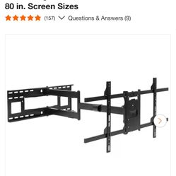 mount-it! Full Motion TV Wall Mount with Extra Long Extension for 42 in. to 80 in. Screen Sizes