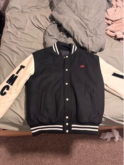 VICTORY MARATHON LETTERMAN JACKET - BLACK