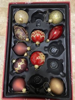 Kirkland Signature, 10 Glass Christmas Ornaments