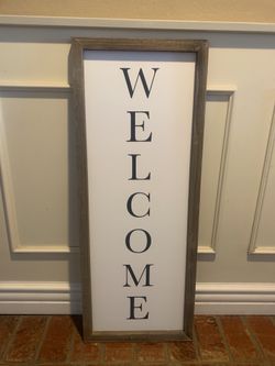 Welcome sign