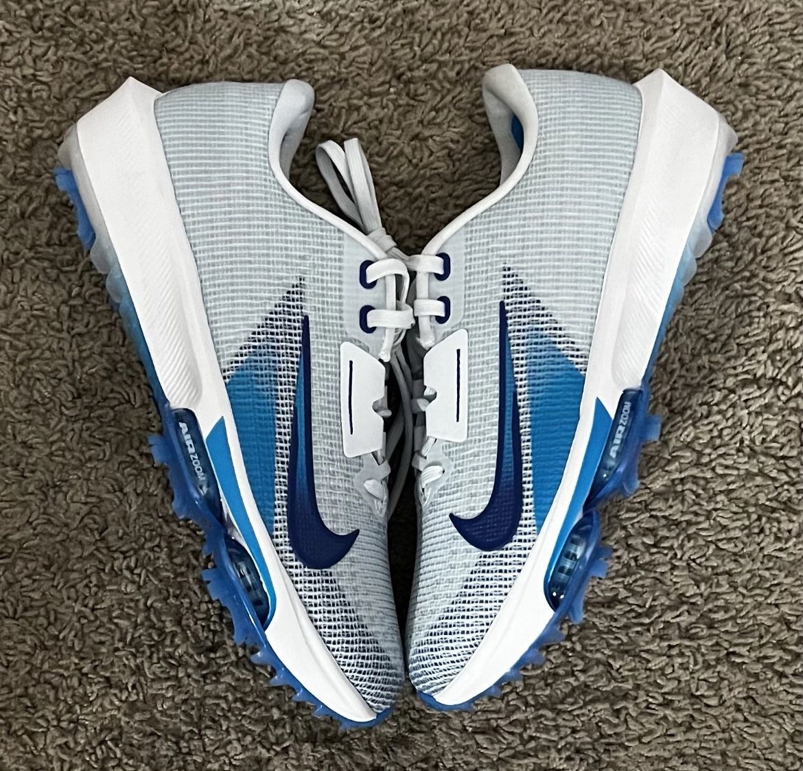 Air Zoom Infinity Tour 2 Golf Shoes Grey Royal Blue Flyweave FD0217-001 Mens 9.5