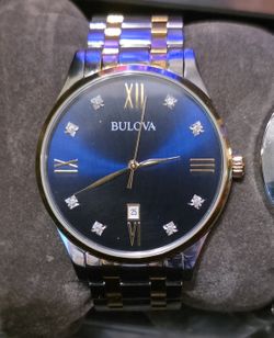 Bulova genuine diamond watch