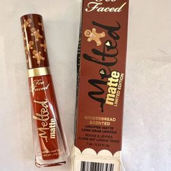 Too Faced Melted Matte Liquid Lipstick  Gingerbread Man Full Size New In Box