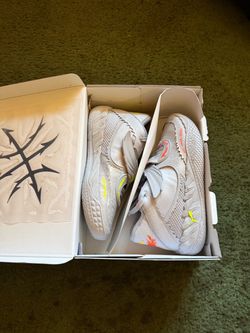 Puma Basketball Sneakers White Neon Accents