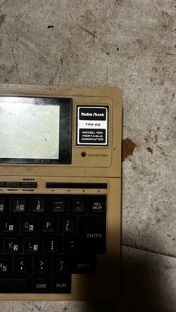 Radio shack TRS 80 model 100 portable computer