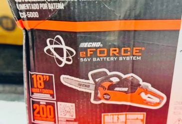 Echo 56V 18 in. Cordless Electric Battery Brushless Rear Handle Chainsaw Kit with 5.0Ah Battery and