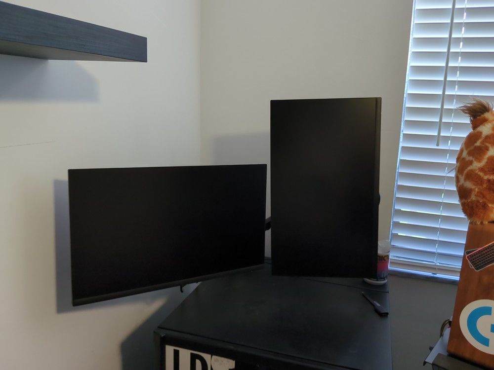 Dual 1080p Monitors With Dual Arm