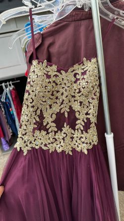 Strapless prom dress