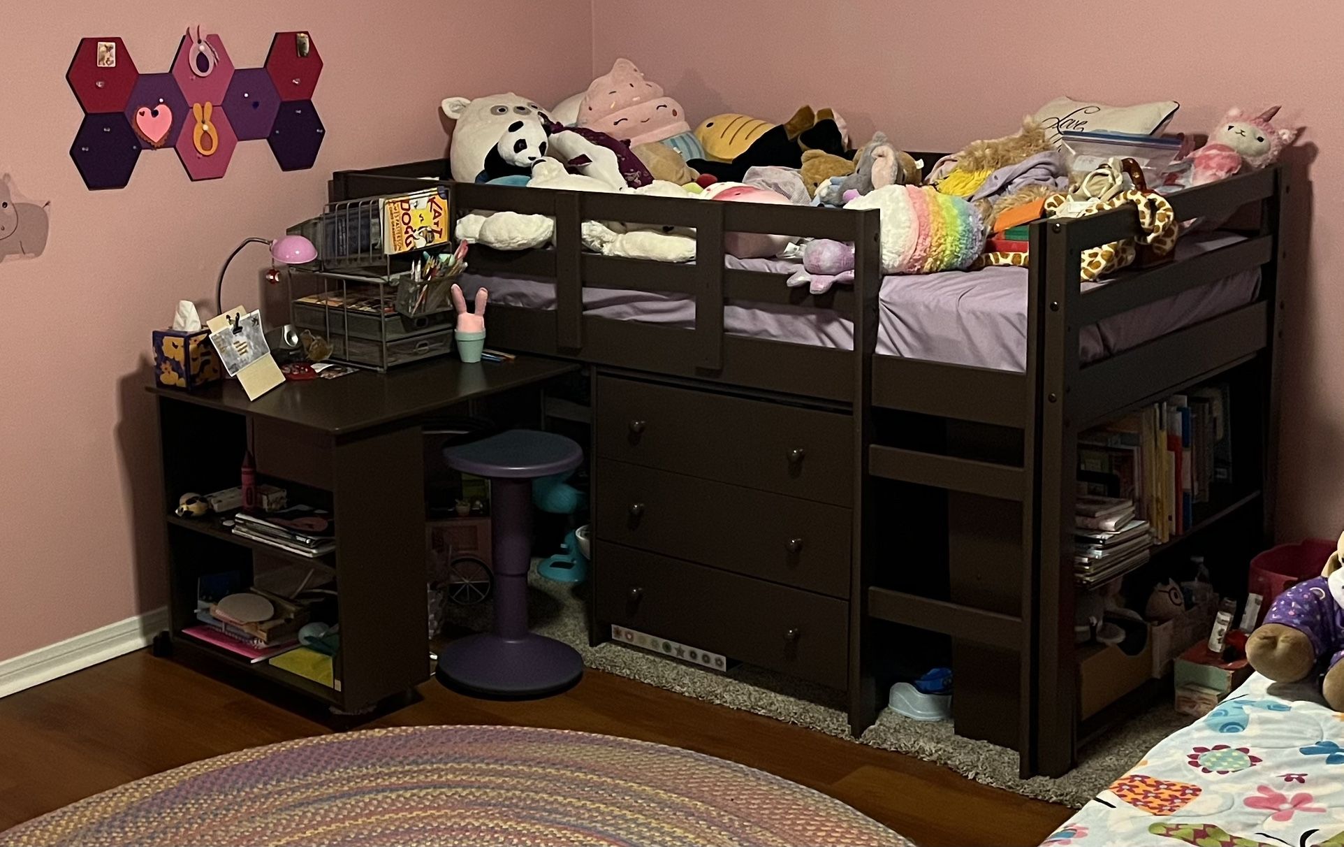 Wayfair Twin Lift Bed With Built In Desk, Shelf, Bookcase, And Dresser