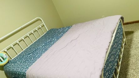 Bed and bedrails together
