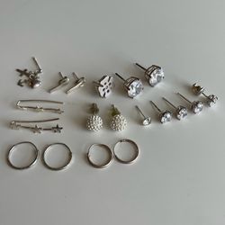 Silver earrings