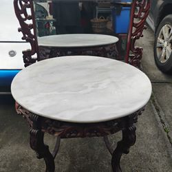 Marble Top Coffee Table And Mirror 