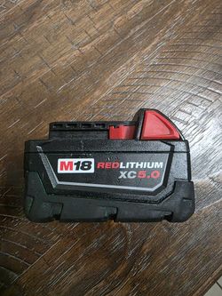 M18 Red Lithium xc 5.0 Battery