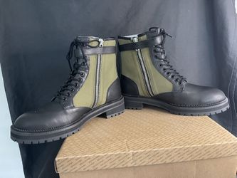 NEW $119 UO Urban Outfitters Military Combat Boots US 8M Leather Rubber Blk Grn Urban Outfitters | Shoes | New 19 Uo Urban Outfitters  main image 4