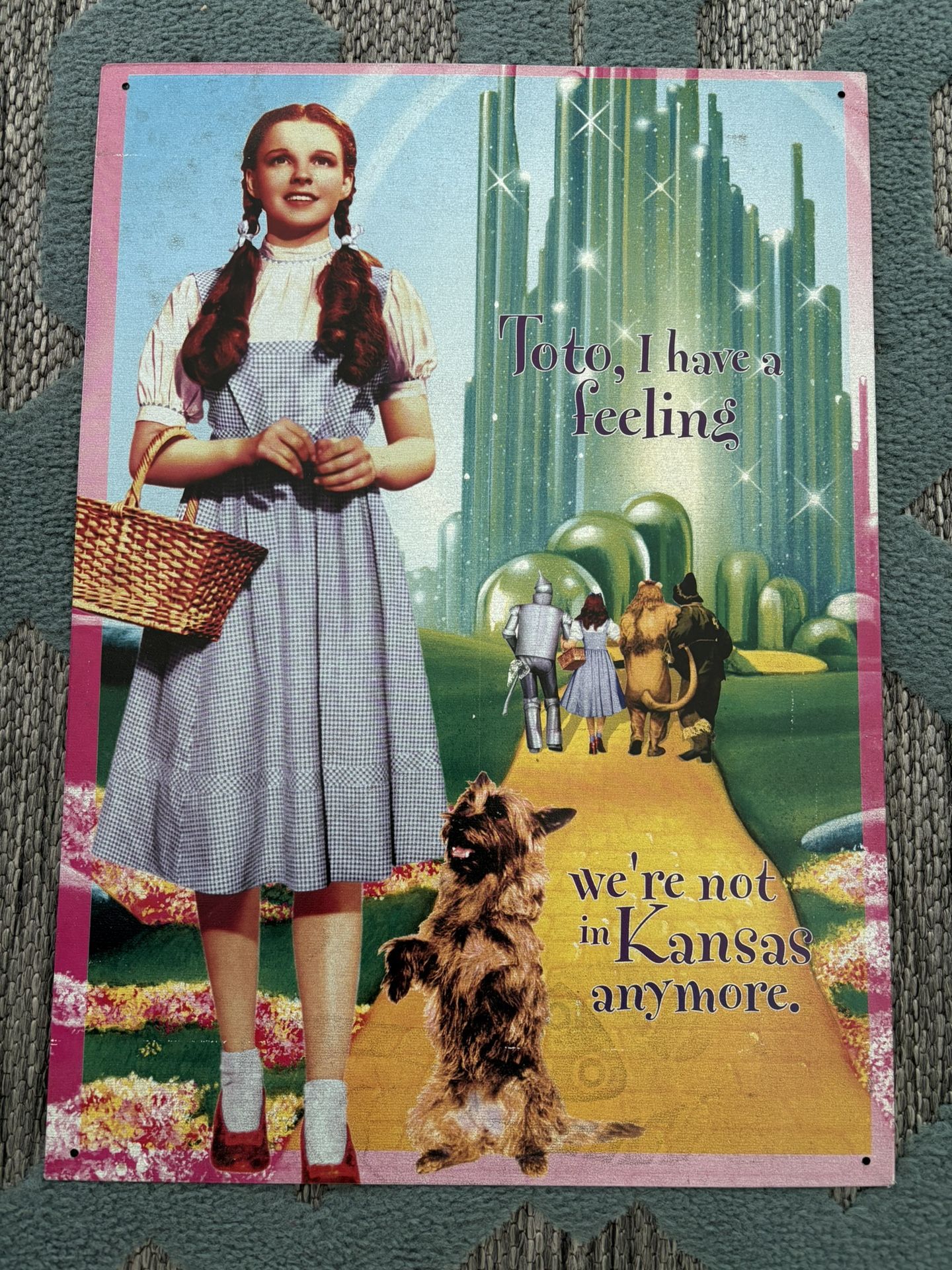 Wizard Of Oz, 2001 Metal Wall Sign