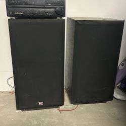 Pioneer Receiver And Cerwin Vega RE Series 30 Speakers