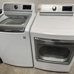 LG Top Load Washer And Gas Dryer